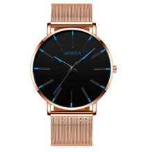 Load image into Gallery viewer, Ultra Thin Business Stainless Steel Mesh Men Quartz Watch
