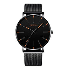 Load image into Gallery viewer, Ultra Thin Business Stainless Steel Mesh Men Quartz Watch
