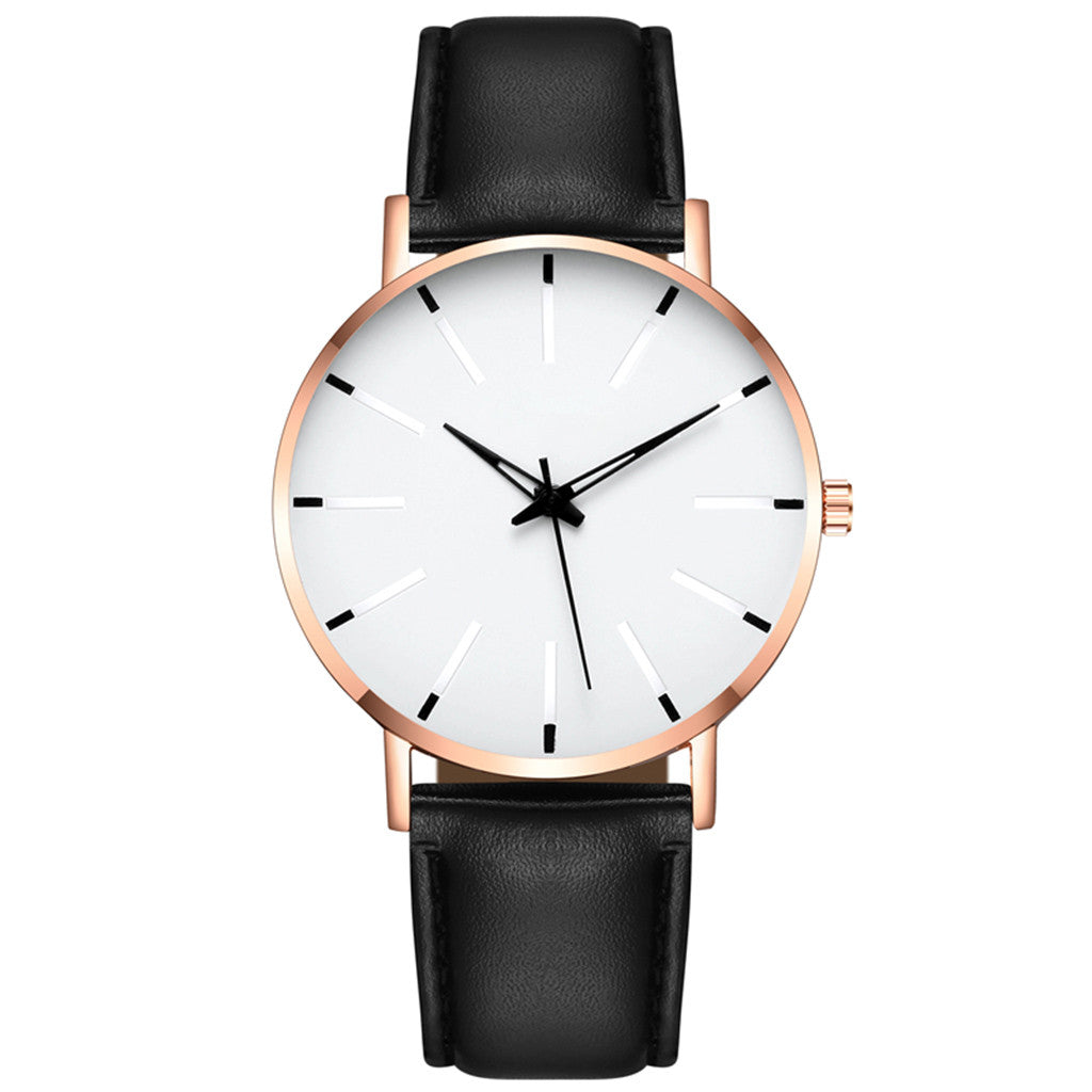 2021 Minimalist Men Business Stainless Steel Ultra Thin Watch