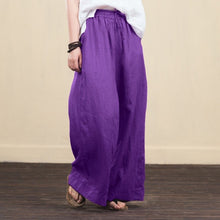 Load image into Gallery viewer, Casual Cotton Wide Leg Pants
