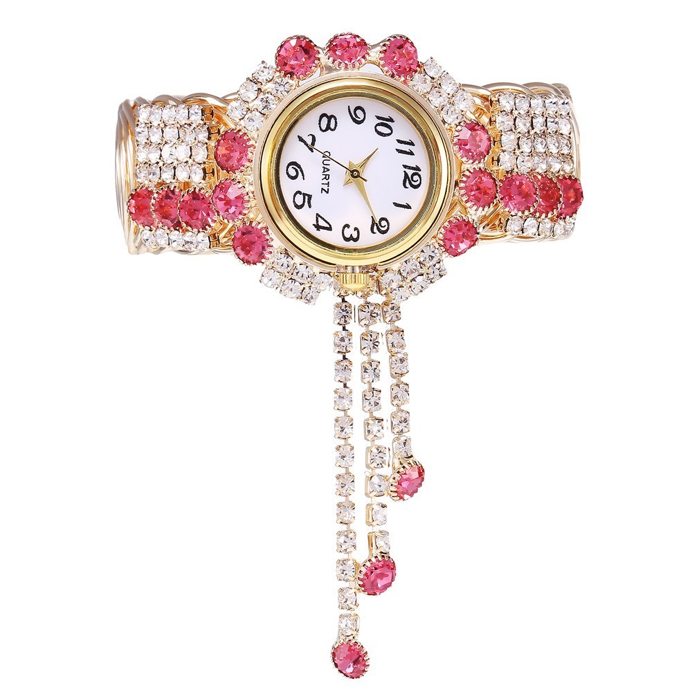 Rhinestone Bracelet Women Wristwatch