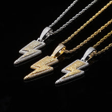 Load image into Gallery viewer, 【HOT SALE】Iced Out Bling Lightning Pendants
