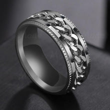 Load image into Gallery viewer, 🔥【HOT SALE】Stainless Steel Rotatable Men Ring High Quality Spinner Chain
