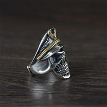 Load image into Gallery viewer, Silver Retro Thai Silver Punk Men&#39;s Adjustable Ring
