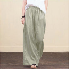 Load image into Gallery viewer, Casual Cotton Wide Leg Pants
