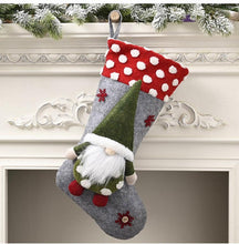 Load image into Gallery viewer, Three-dimensional elf faceless doll Christmas stocking gift bag
