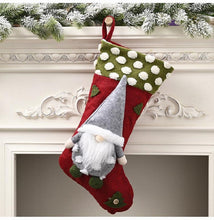 Load image into Gallery viewer, Three-dimensional elf faceless doll Christmas stocking gift bag
