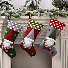 Load image into Gallery viewer, Three-dimensional elf faceless doll Christmas stocking gift bag
