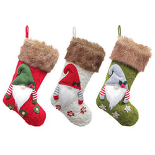 Load image into Gallery viewer, Knitted Rudolph Faceless Santa stocking for Christmas
