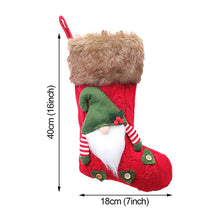 Load image into Gallery viewer, Knitted Rudolph Faceless Santa stocking for Christmas
