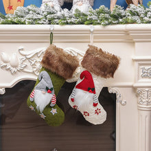 Load image into Gallery viewer, Knitted Rudolph Faceless Santa stocking for Christmas
