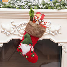 Load image into Gallery viewer, Knitted Rudolph Faceless Santa stocking for Christmas
