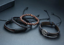 Load image into Gallery viewer, 🔥【BUY 2 FREE SHIPPING &amp; GET 10%OFF】4Pcs/ Set Braided Wrap Leather Bracelets
