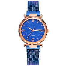 Load image into Gallery viewer, Rose Gold Women Watch 2021 Top Brand Luxury Magnetic Starry Sky Lady Wrist Watch
