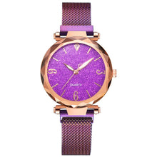 Load image into Gallery viewer, Rose Gold Women Watch 2021 Top Brand Luxury Magnetic Starry Sky Lady Wrist Watch
