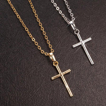 Load image into Gallery viewer, Crystal Jesus Cross Pendant Necklace Jewelry
