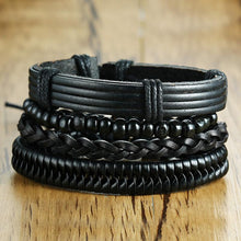 Load image into Gallery viewer, 【BUY 2 FREE SHIPPING &amp; GET 10%OFF】4pcs/ set Adjustable Leather Bracelets
