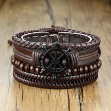 Load image into Gallery viewer, 【BUY 2 FREE SHIPPING &amp; GET 10%OFF】4pcs/ set Adjustable Leather Bracelets
