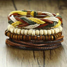 Load image into Gallery viewer, 【BUY 2 FREE SHIPPING &amp; GET 10%OFF】4pcs/ set Adjustable Leather Bracelets
