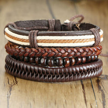 Load image into Gallery viewer, 【BUY 2 FREE SHIPPING &amp; GET 10%OFF】4pcs/ set Adjustable Leather Bracelets
