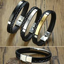 Load image into Gallery viewer, Multi Layer Leather Bracelets for Men
