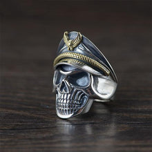 Load image into Gallery viewer, Silver Retro Thai Silver Punk Men&#39;s Adjustable Ring
