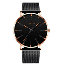 Load image into Gallery viewer, Ultra Thin Business Stainless Steel Mesh Men Quartz Watch
