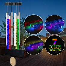 Load image into Gallery viewer, Solar Colorful Bubble Light Music Wind Chime
