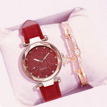 Load image into Gallery viewer, Casual Romantic Starry Sky Wrist Watch Bracelet Set
