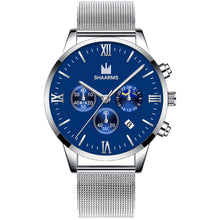 Load image into Gallery viewer, Men&#39;s Calendar Stainless Steel Mesh Casual Quartz Watch
