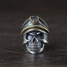 Load image into Gallery viewer, Silver Retro Thai Silver Punk Men&#39;s Adjustable Ring
