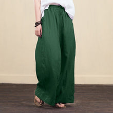 Load image into Gallery viewer, Casual Cotton Wide Leg Pants
