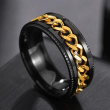 Load image into Gallery viewer, 🔥【HOT SALE】Stainless Steel Rotatable Men Ring High Quality Spinner Chain
