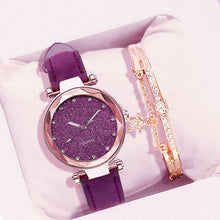 Load image into Gallery viewer, Casual Romantic Starry Sky Wrist Watch Bracelet Set
