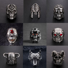 Load image into Gallery viewer, Vintage Gothic Biker Rings
