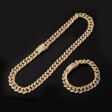 Load image into Gallery viewer, Hip Hop 13MM Bling Rapper Necklaces Set
